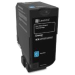Lexmark CS720/CS725/CX725 Cyan Return Program Toner Cartridge, 3k