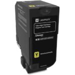 CX725 Yellow High Yield Return Program Toner Cartridge, 16K