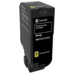 Lexmark CS720/CS725/CX725 Yellow Return Program Toner Cartridge, 3k